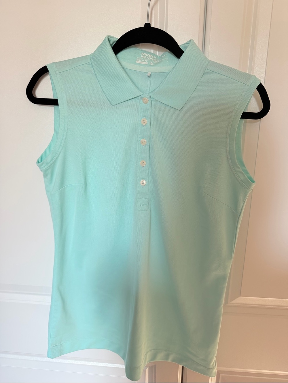 Nike Sleeveless Polo Tank in Mint
